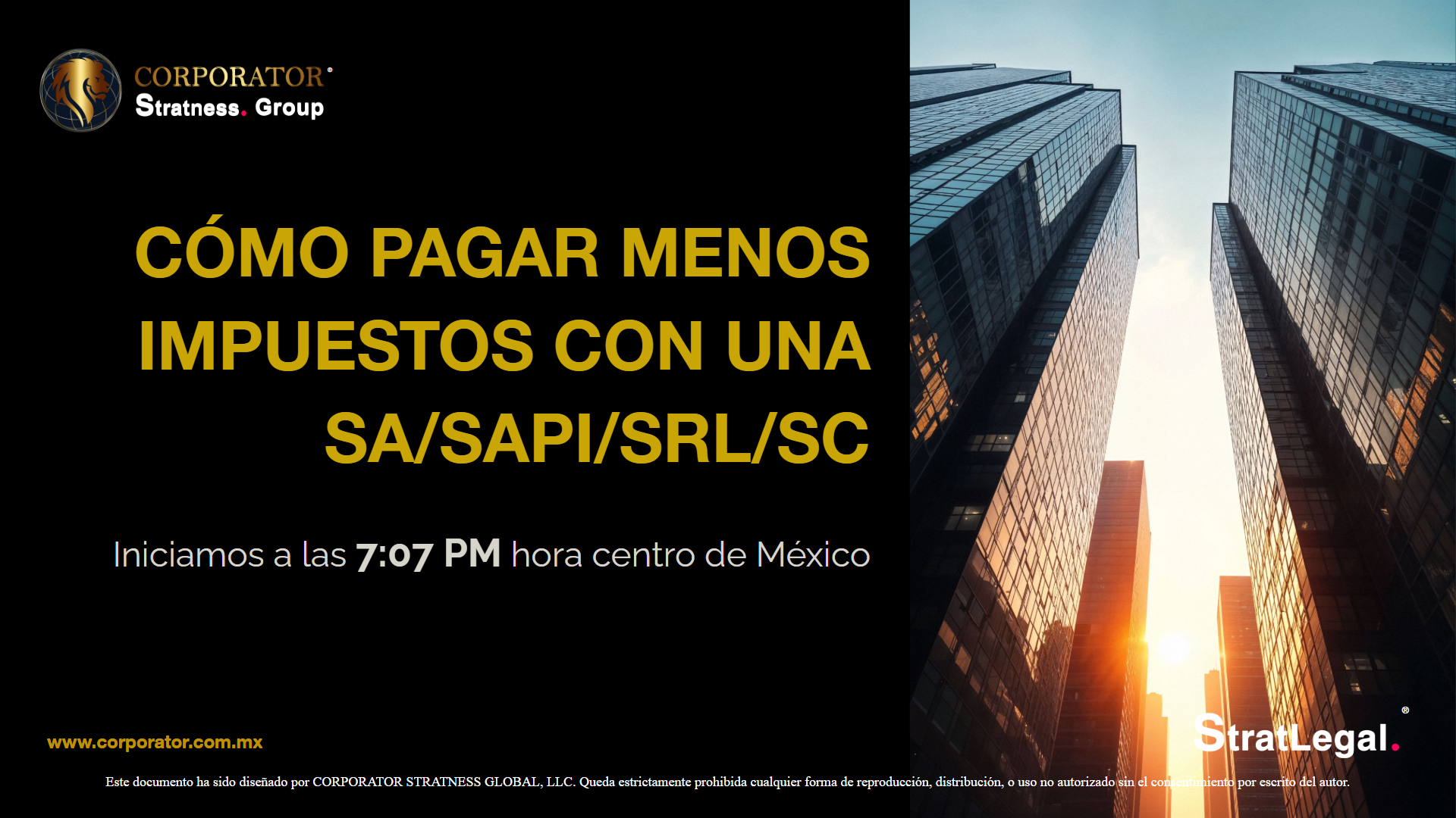 Cómo pagar menos impuestos con una SA/SAPI/SRL/SC